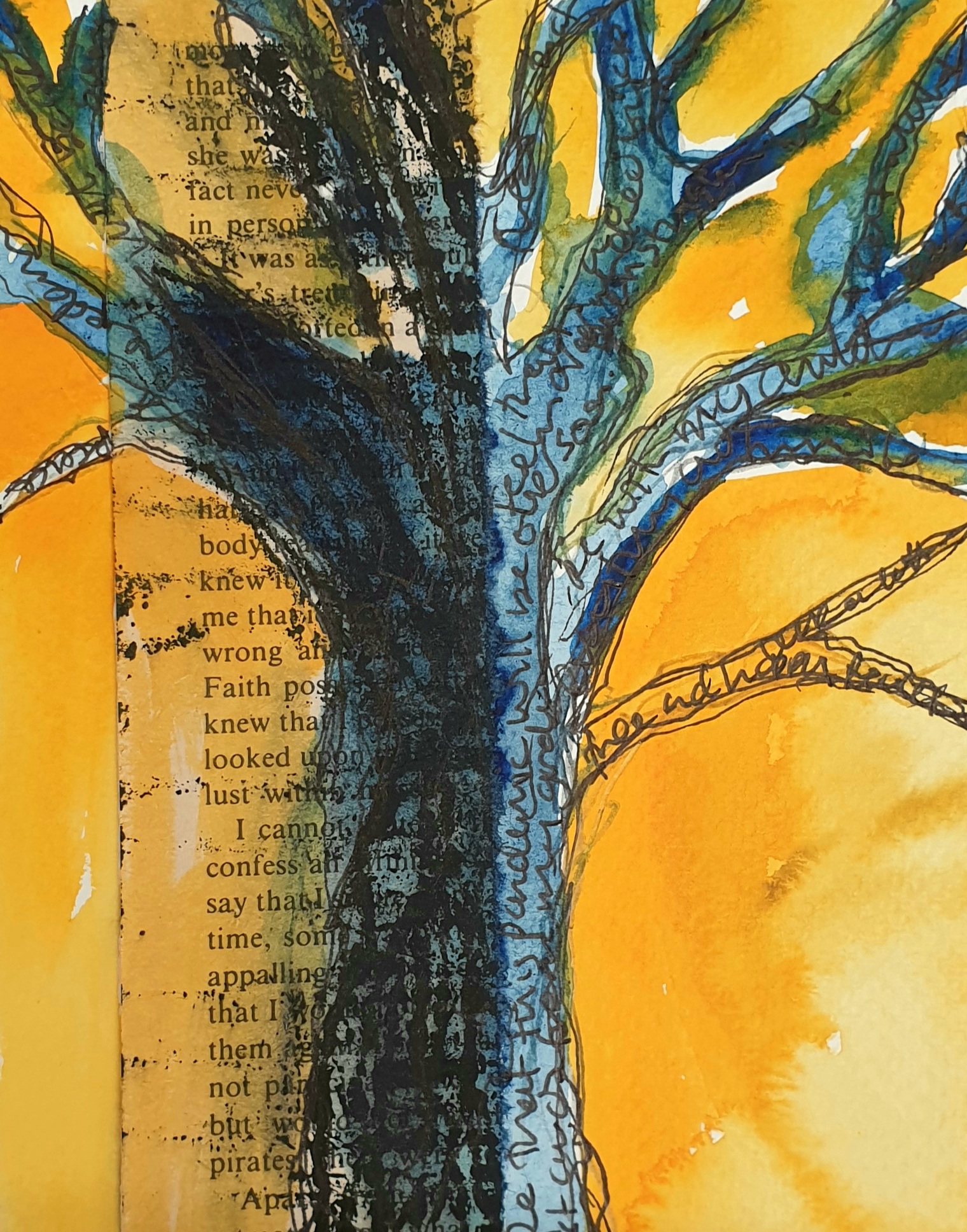 Tree study with my thoughts Tree study with my thoughts